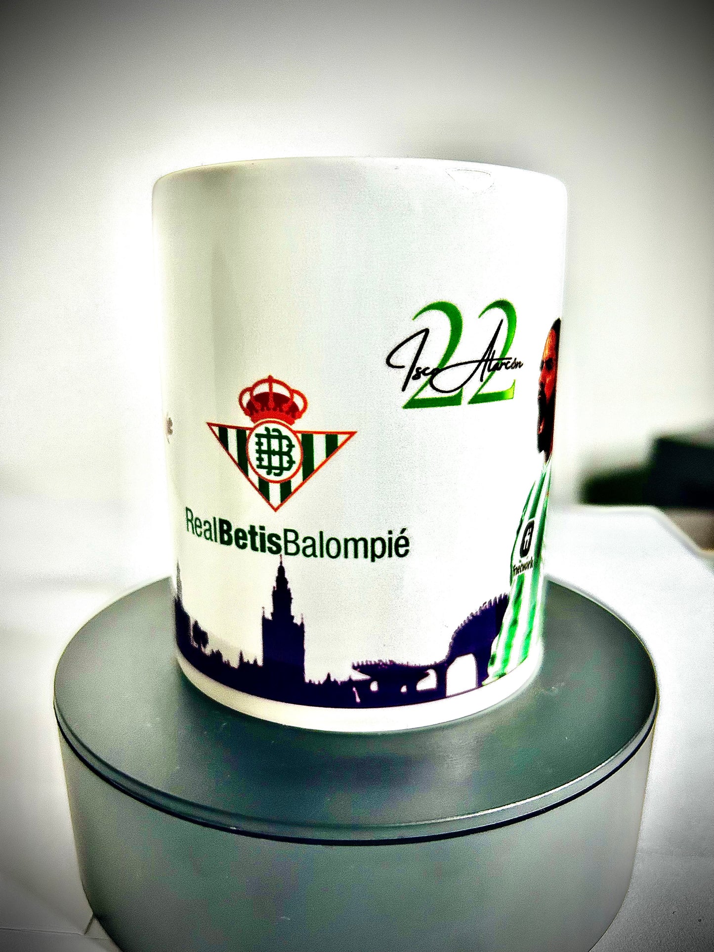 Taza Personalizada Real Betis Balompié (Isco Alarcon) 9,99€